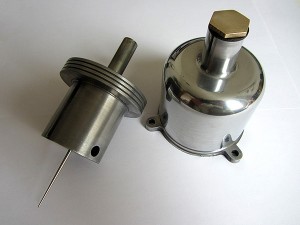 Steuereinheit: polierte Saugglocke, druckgedämpfter Kolben mit einer Nadel vom Typ SS