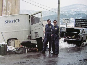 Rallye d`Italia 1971: Mechaniker im Schnee